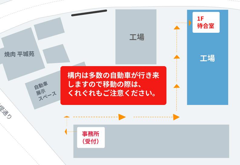 待合室への行き方